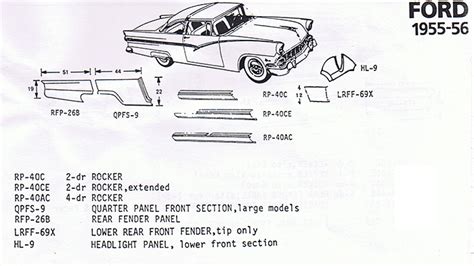 1962 ford thunderbird sheet metal|1932 Ford sheet metal parts.